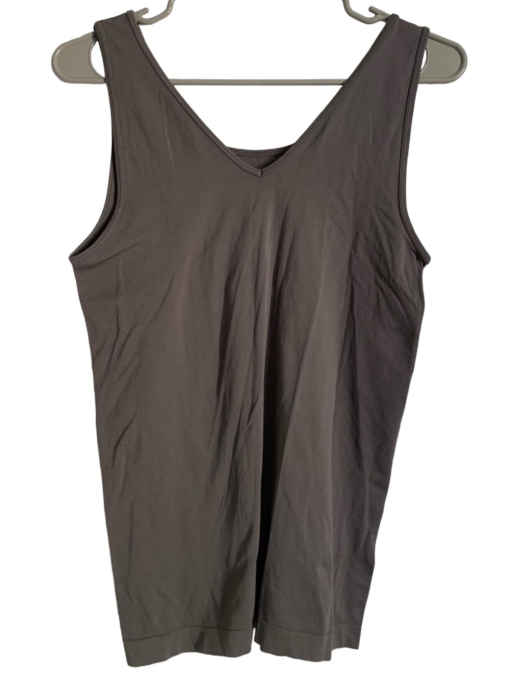 APT 9  Women’s Brown Gray V-neck & Rounded Neck (Reversible) Sleeveless Tank Top